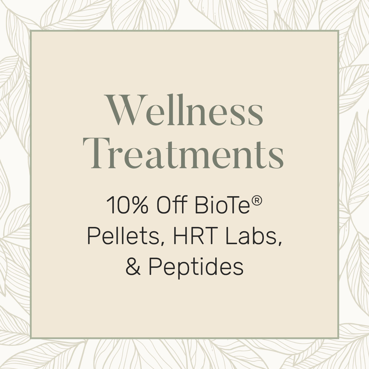 Wellness Treatment offer