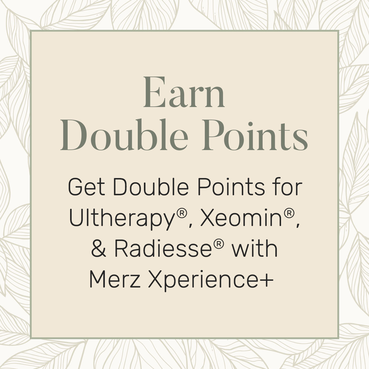 Earn Double Points Offer